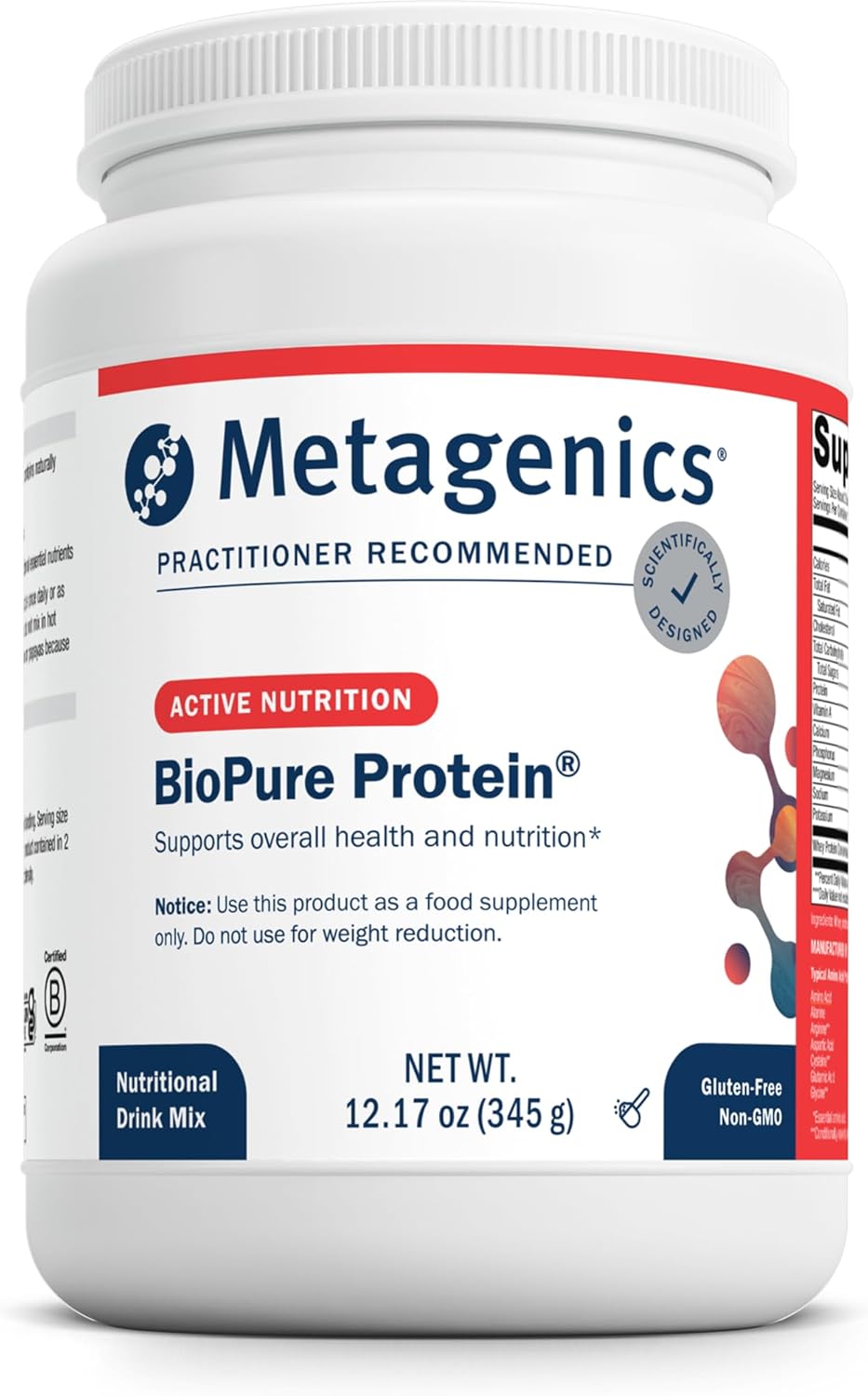 Metagenics BioPure Protein - Whey Protein with Immunoglobulins - 16 g Protein - 345 g
