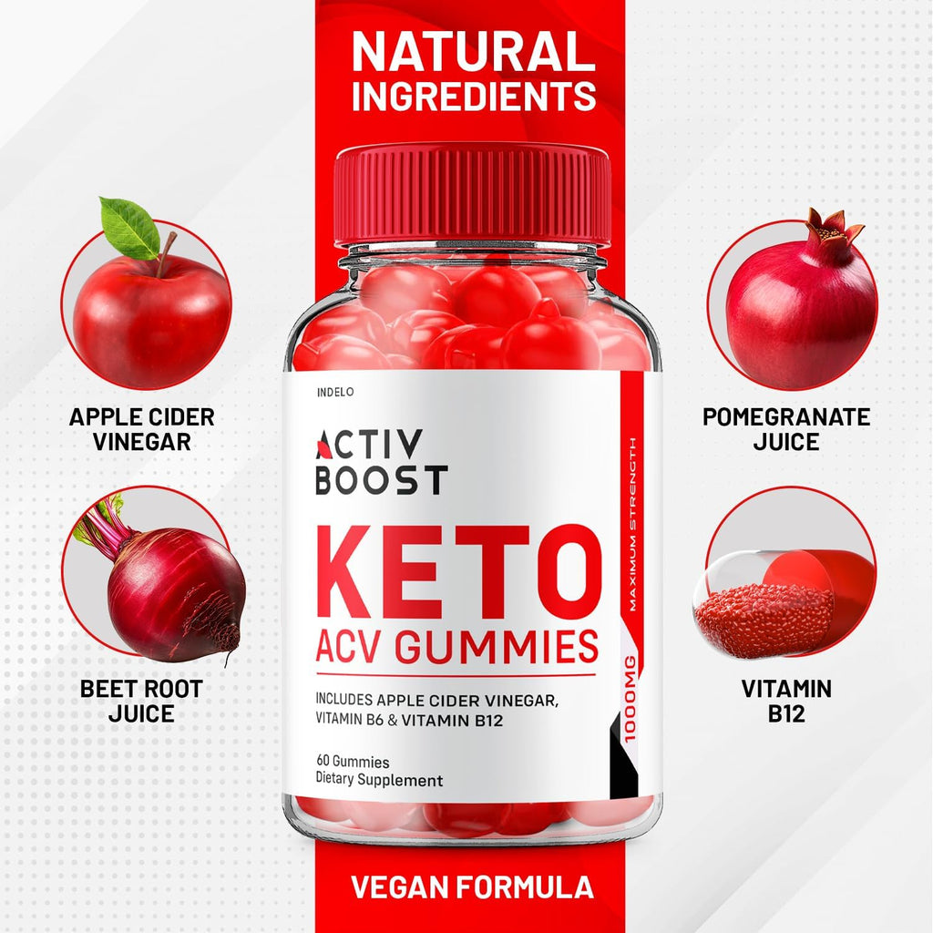 Activ Boost Keto ACV Gummies - 1000mg, 60 Gominolas