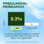 NAD CORE - Suplemento Liposomal de NAD+ - 250mg, 60 Cápsulas (30 Días)