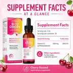 BIYODE Vitamina B12 5000 mcg Gotas Líquidas Sublinguales Sabor Cereza 60 ml