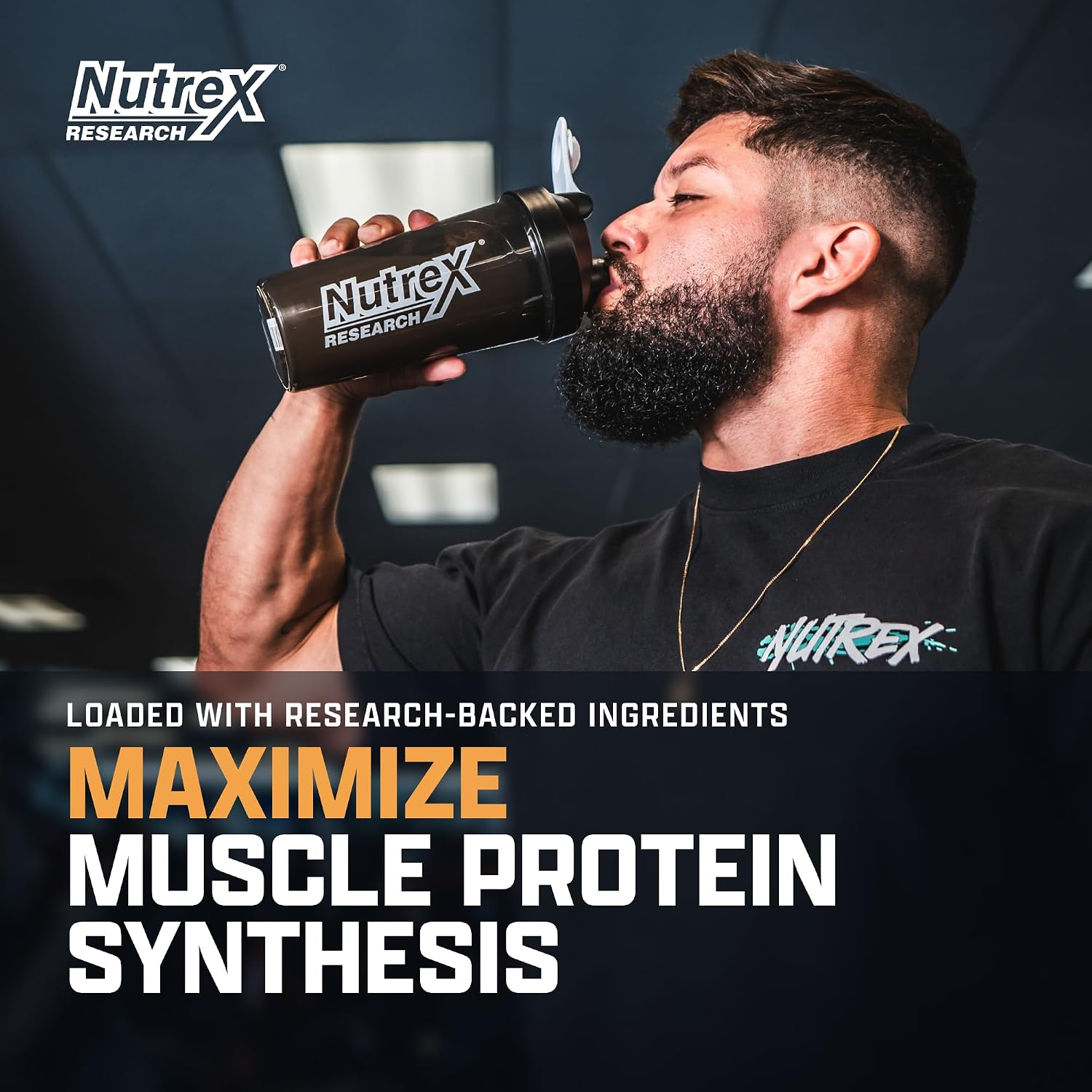 Nutrex Research EAA Hydration | 8g Aminoácidos Esenciales + BCAA + Electrolitos | 30 Servicios Sabor Mango