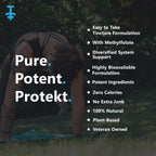 PROTEKT Resilient Gotas de Vitaminas D3, K2 y B12 - Suplemento Líquido con Metilfolato y Metilcobalamina - Sabor Natural a Bayas - 30 ml