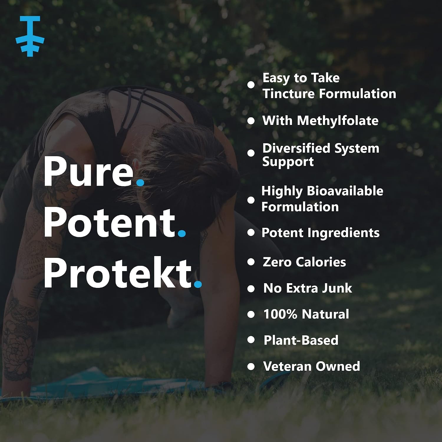 PROTEKT Resilient Gotas de Vitaminas D3, K2 y B12 - Suplemento Líquido con Metilfolato y Metilcobalamina - Sabor Natural a Bayas - 30 ml