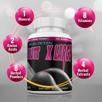 Butt X-Large – Píldoras para el Aumento de – Reafirmación y firmeza: Contribuye a que los glúteos se vean más – Image 2