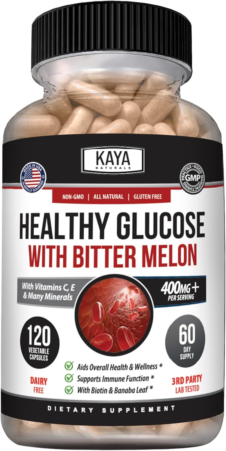 Kaya Naturals Healthy Gluco con Bittermelon – 120 Comprimidos