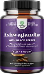 Cápsulas de Ashwagandha 1300 mg - 60 Unidades - Natures Craft