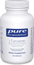 Pure Encapsulations L-Tirosina 500 mg - Suplemento de Aminoácido - Vegano y No-GMO - 90 Cápsulas