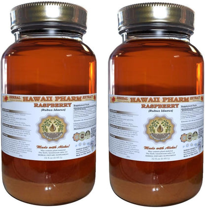 Extracto Líquido de Frambuesa (Rubus idaeus) de Hawaii Pharm - Tintura Profesional Artesanal, 2x32 fl oz – Image 1