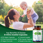 Zazzee D-Chiro-Inositol 50 mg, 90 Cápsulas Veganas