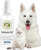 Wholistic Pet Organics Aceite de Salmón Salvaje de Alaska para Perros y Gatos - Omega 3 Liquido - 4 oz