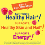 WellYeah Biotina 10.000 mcg Gominolas - 60 Unidades - Sabor Frambuesa