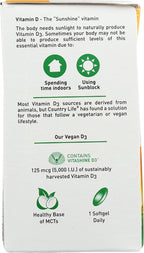 Country Life Vegan D3, 60 unidades