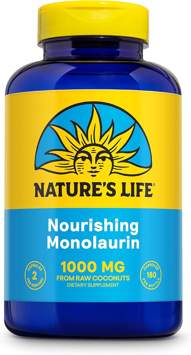 Nature's Life Monolaurin 1000 mg - 90 Cápsulas Vegetarianas