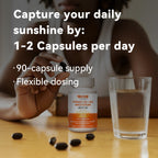 Vevoec Vitamina D3 K2 4000IU con Magnesio 200mg - 90 Cápsulas Blandas
