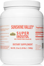 Sunshine Valley Super Inositol en Polvo - Complemento Alimenticio - 28 g