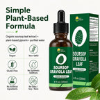 Extracto Líquido Orgánico de Hojas de Soursop Graviola | Gotas de Soursop Bitters | KingHealth 118 ml