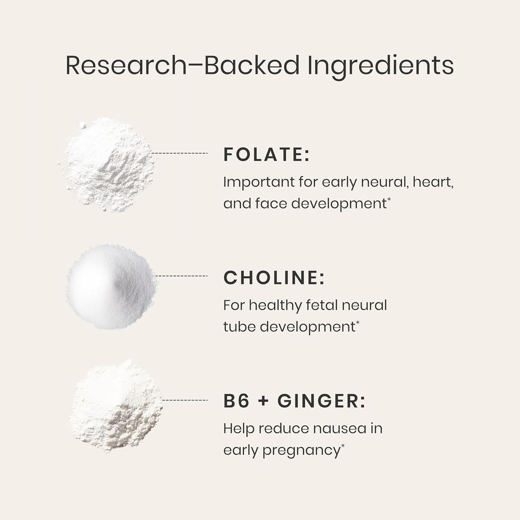 Perelel Pack Prenatal 1er Trimestre – 30 Sobres Diarios con Folato, Omega 3, Vitamina D, Hierro y Jengibre