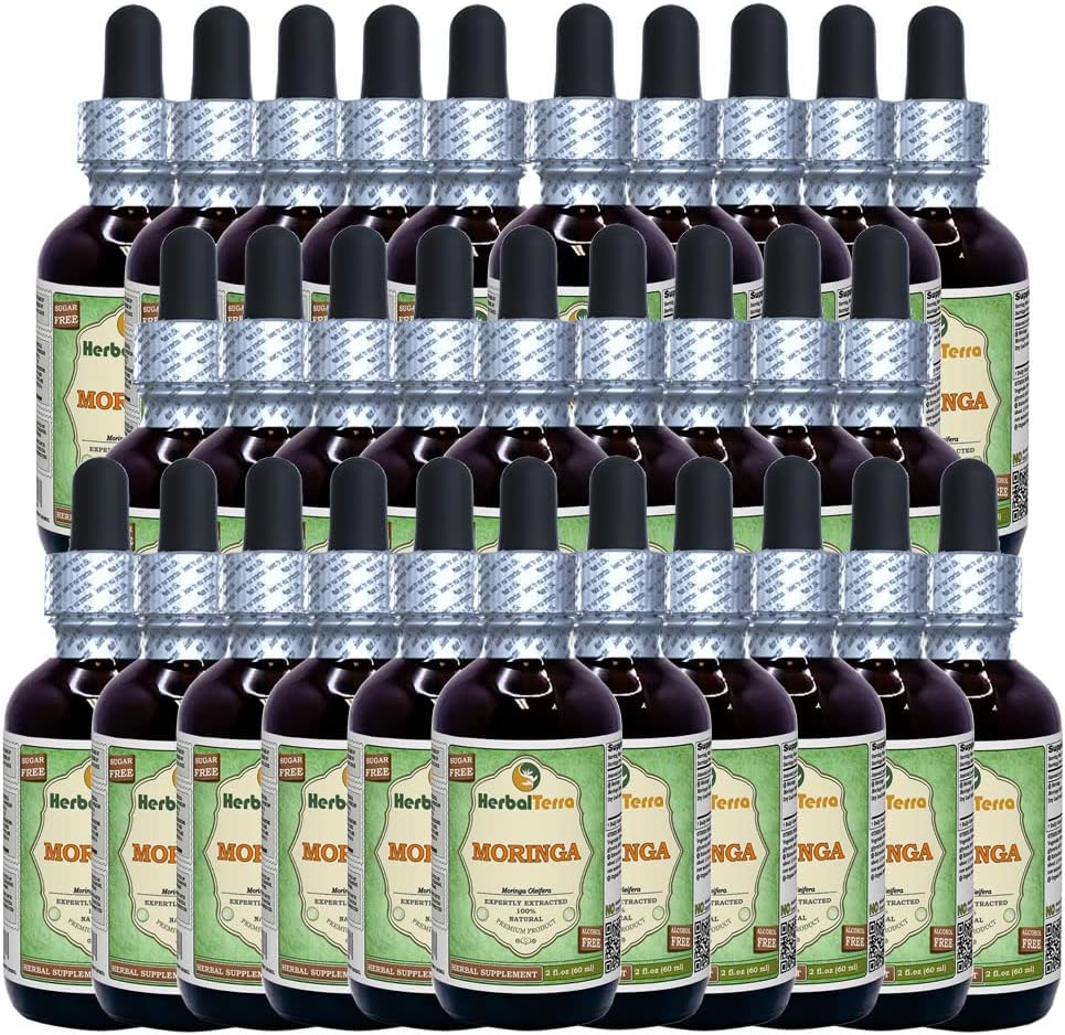 HerbalTerra Tintura de Moringa (Moringa Oleifera) - Extracto Líquido de Hoja en Polvo, 950 ml