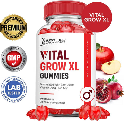 Justified Laboratories Vital Grow XL Gummies – El metabolismo energético normal. – Image 2