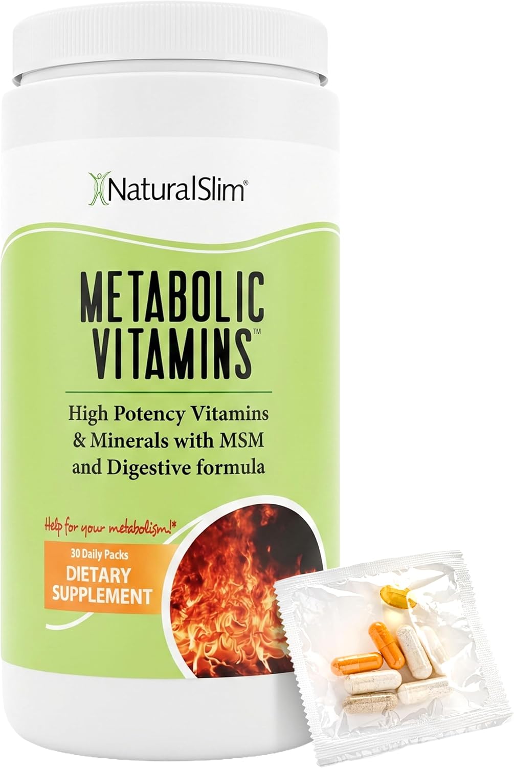 NaturalSlim Metabolic Vitamins – Multivitamínico con Enzimas Digestivas y Complejo B