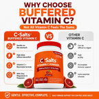 C-Salts Vitamina C en Polvo Tamponada - Sabor Naranja Sangre, 26 oz (735 g) - 272 Servicios