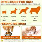 Cúrcuma para Perros FSLHCY - 180 Comprimidos Masticables Sabor a Pato