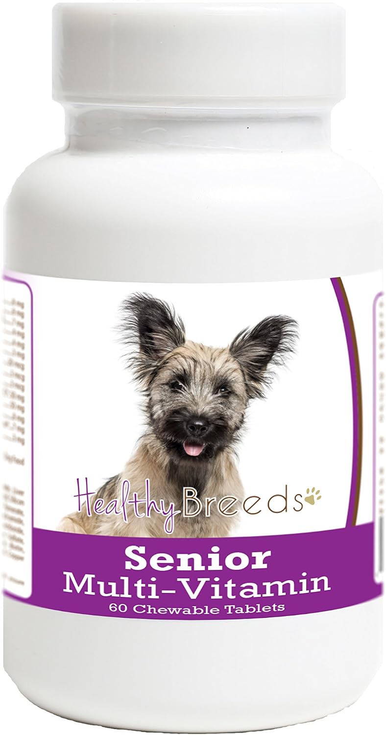Healthy Breeds Skye Terrier Senior Dog Multivitamin Tablets 60 Count – Image 1