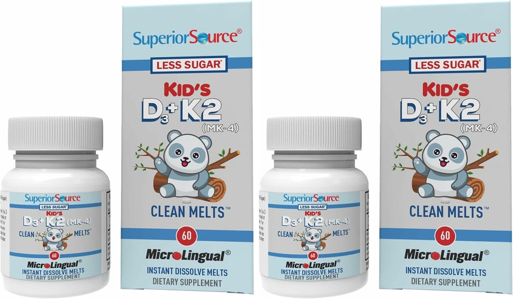 Superior Source Kid's D3 & K2 (MK-4) - 60 MicroLingual Comprimidos Sublinguales