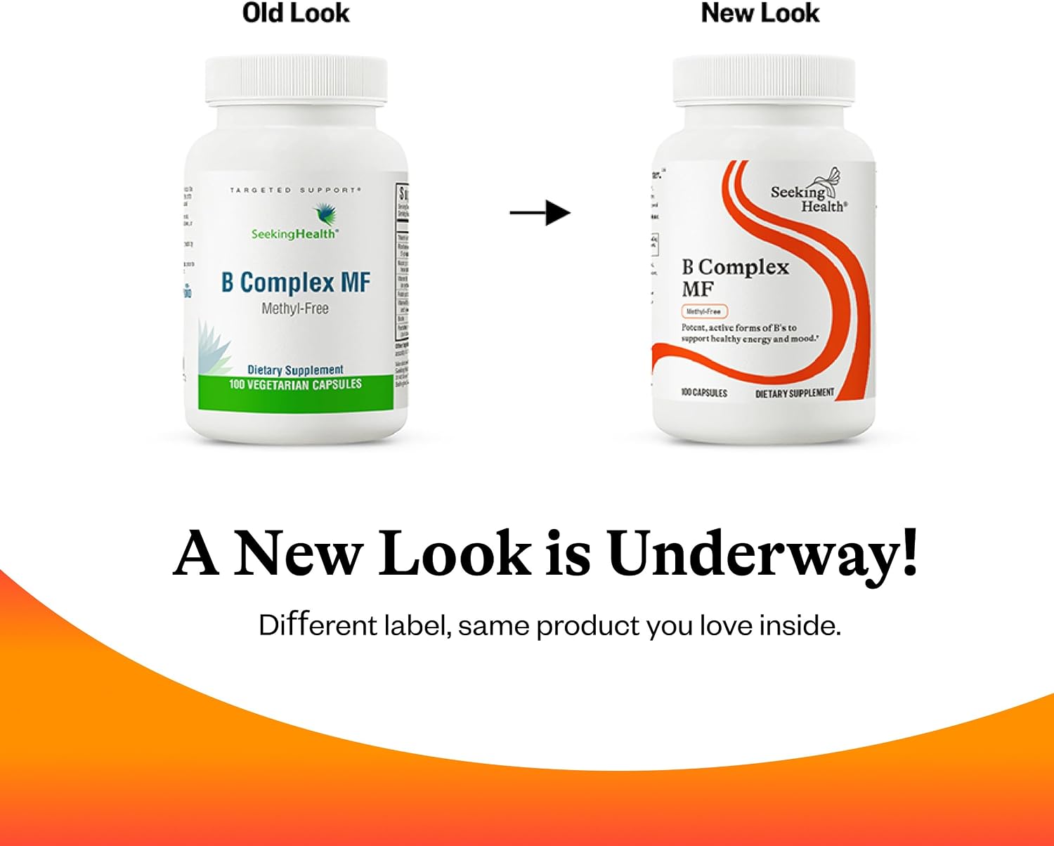Seeking Health B Complex MF – Complejo de Vitaminas B con Folato, Niacina y Ácido Folínico – 100 Cápsulas