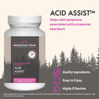 Mountain Peak Nutritionals Acid Assist Formula - Suplemento para el Apoyo Gastrointestinal - 90 Cápsulas Hipoalergénicas