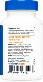 Nutricost TUDCA 250mg, 60 Cápsulas (Ácido Tauroursodesoxicólico) - Calidad Premium
