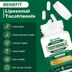 NICMIN Vitamina E Tocoferoles Liposomales 1200 mg con Fosfatidilcolina - 180 Cápsulas