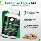 Executive Focus Suplemento Nootrópico AM – Memoria, Enfoque y Energía Natural