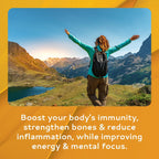 CALMOUR Vitamin D3 Strips 100 Unidades | 2000 UI Vitamina D3 Oral Disoluble | Sabor Menta