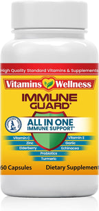 Vitamins Wellness - 10 en 1 Suplemento Inmunidad con Saúco, Zinc y Vitamina C - 60 Cápsulas Veganas