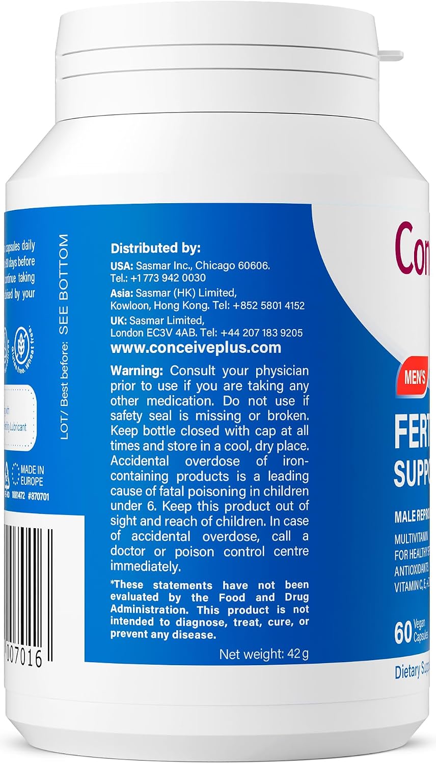 CONCEIVE PLUS Fertilidad Masculina | 60 Cápsulas