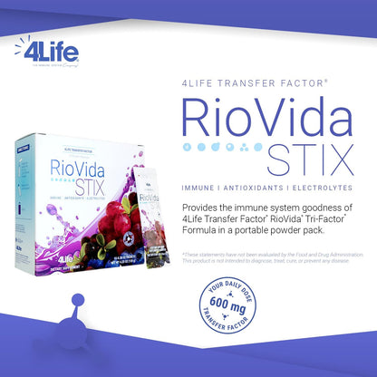 4Life RioVida Stix Mezcla de Superfrutas – Electrolitos: Ayudan a mantener el equilibrio hídrico y apoyan la – Image 3