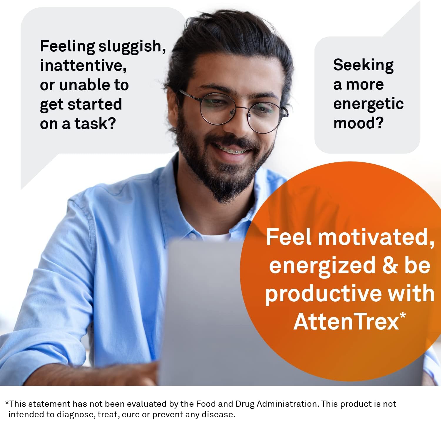 AttenTrex de NeuroScience – Complemento masticable para la memoria y concentración para adultos y niños (60 comprimidos masticables)