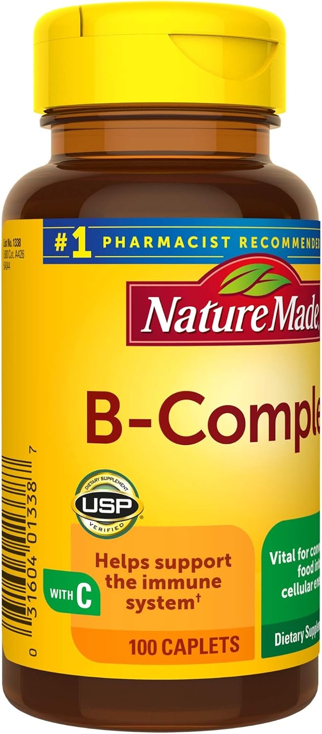Nature Made B-Complex con Vitamina C, 100 Comprimidos