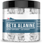 Earthborn Elements Beta-Alanina, 200 Cápsulas, Pura y sin Diluir, Sin Aditivos