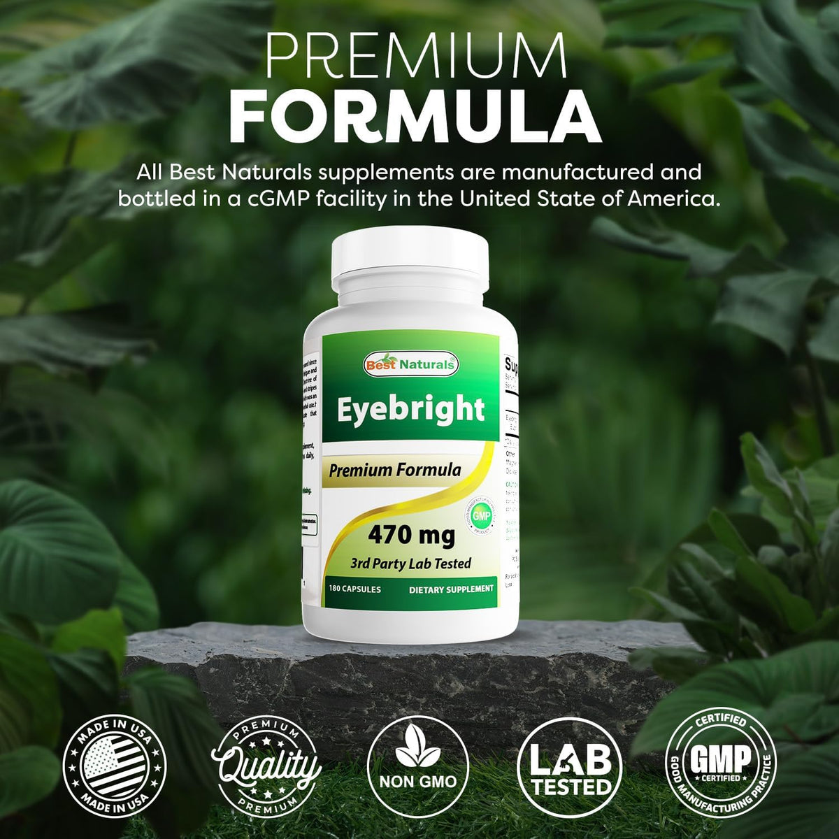 Best Naturals Eyebright 470 mg – 180 Cápsulas – Image 5