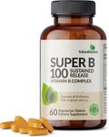 Futurebiotics Super B 100 Liberación Sostenida Complejo de Vitaminas B No Transgénico, 60 Comprimidos Vegetarianos