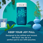 OLLY Joy Jar - Frasco de Cristal Recargable para Gominolas de Vitaminas, hasta 120 Gominolas, Edición Limitada 2022