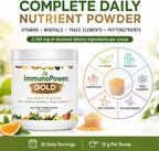 ImmunoPower Gold - Cúrcuma de Alta Absorción con BioPerine y 35+ Nutrientes - Sabor Naranja