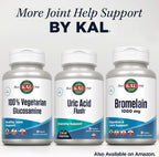 KAL Uric Acid Flush | Mezcla de arándano, apio y más para la comodidad articular | 60 cápsulas vegetales