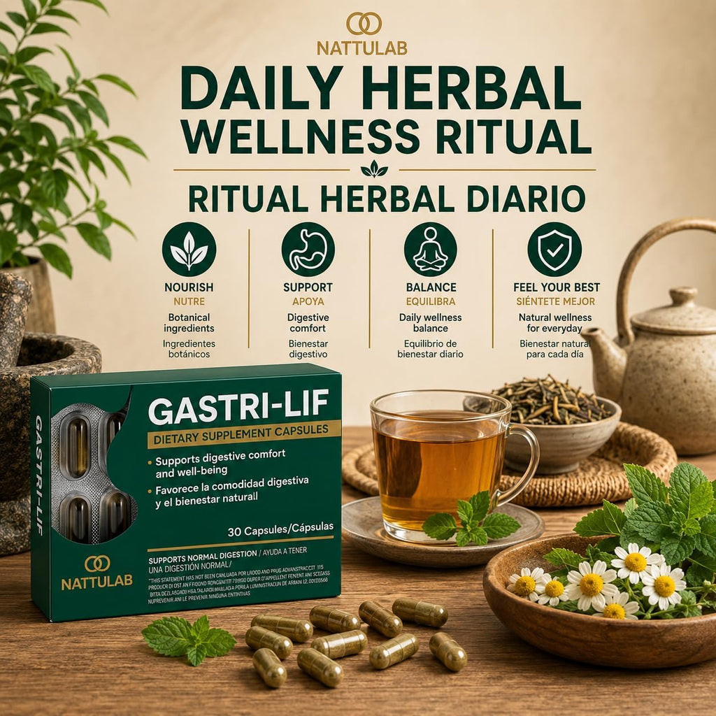 GASTRI-LIF – 30 Cápsulas – Suplemento Herbal Digestivo
