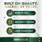 Built by Nature Suplemento de Calostro Bovino, 120 Cápsulas - 1000 mg de Polvo de Calostro de Pasto, 20% IgG