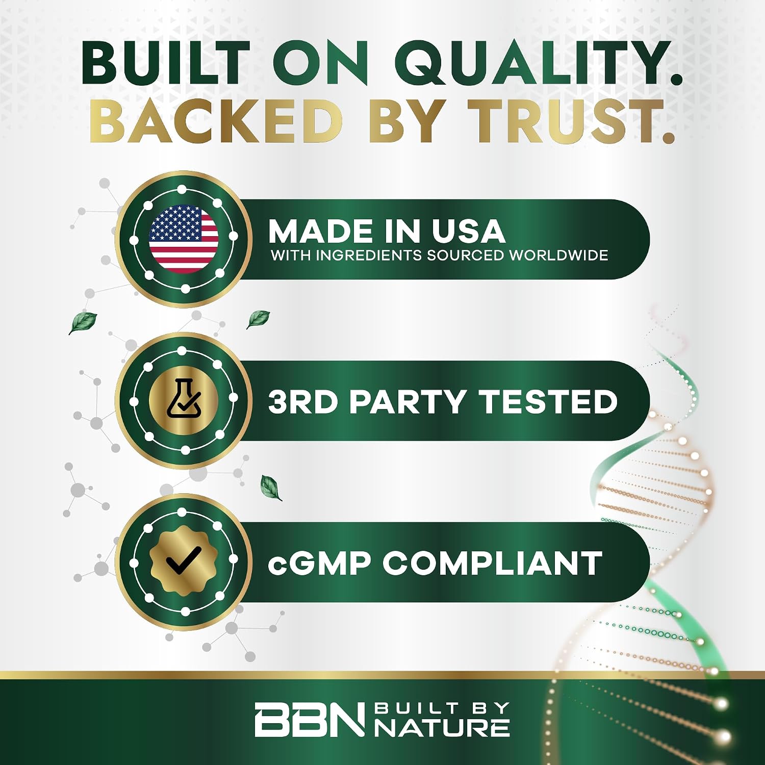 Built by Nature Suplemento de Calostro Bovino, 120 Cápsulas - 1000 mg de Polvo de Calostro de Pasto, 20% IgG