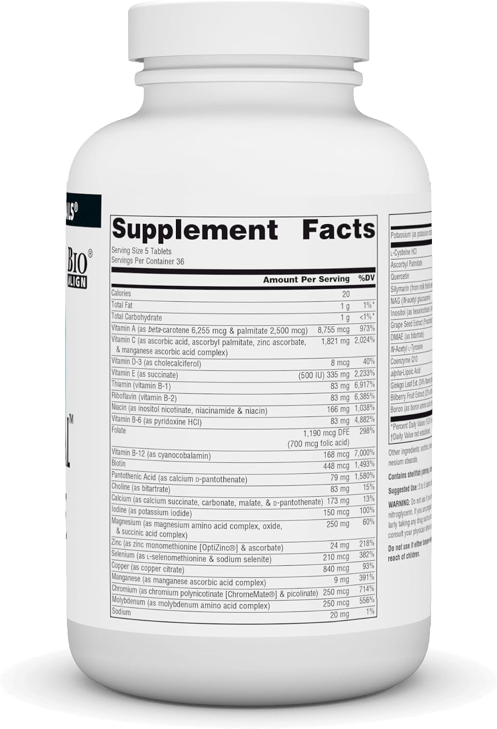 Source Naturals Elan Vital Multiple – Multivitamínico Completo – 180 Comprimidos