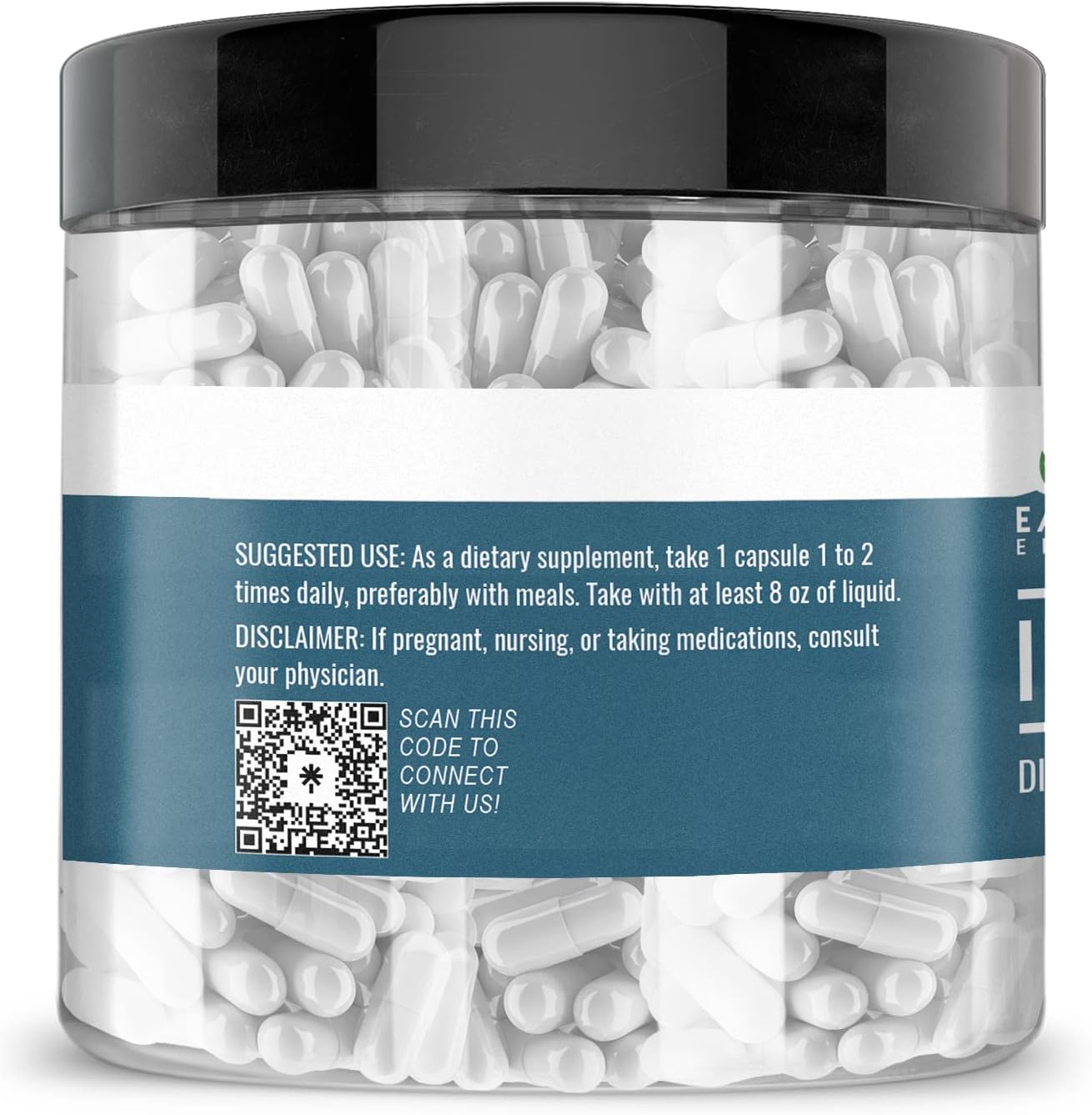 Earthborn Elements Irish Sea Moss 200 Cápsulas, Puro y Sin Diluir, Sin Aditivos
